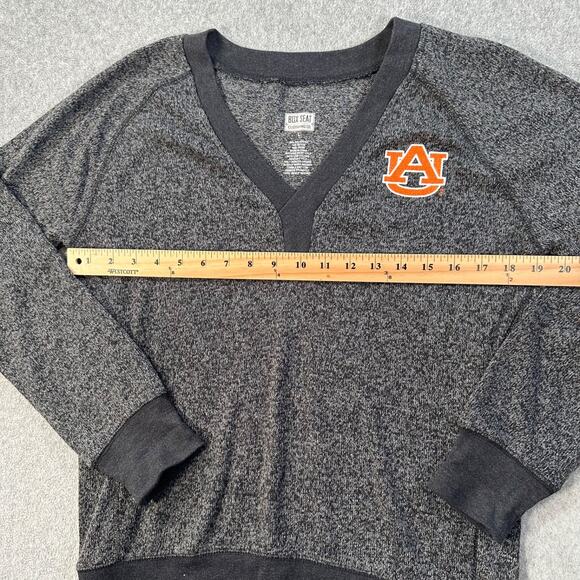 Auburn Tigers Box Seat Clothing Co V-Neck Pullover Gray Knit Size Large Top - Picture 5 of 6